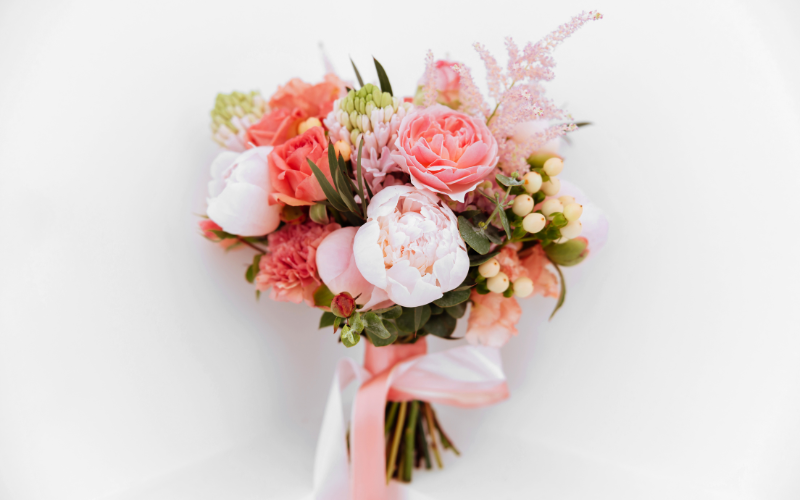 Flores en Platos